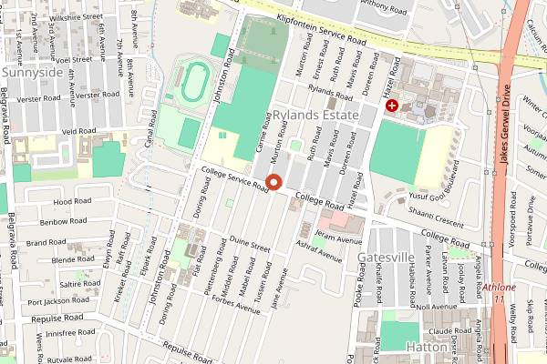 Map showing Baps Shayona in Cape Town