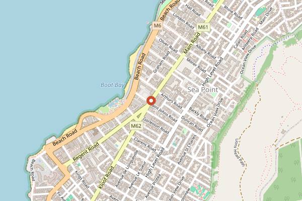 Map showing Stud The Burger Shop in Cape Town