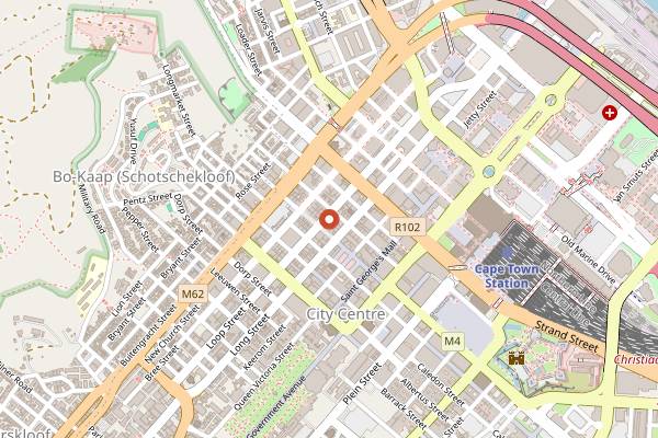 Map showing Halo in Cape Town