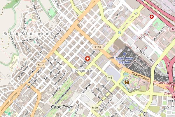 Map showing The Drinkery in Cape Town
