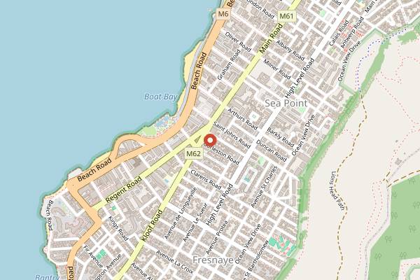 Map showing The Nines in Cape Town