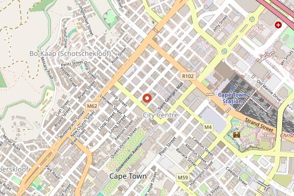 Map showing Bukhara in Cape Town