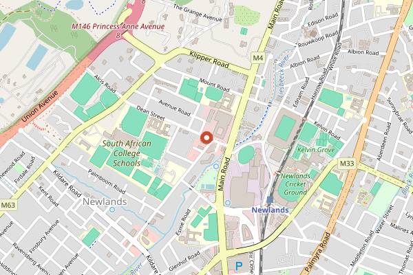 Map showing Patina Steak & Wine in Cape Town