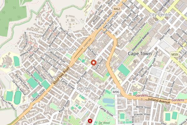Map showing Judd's Local in Cape Town