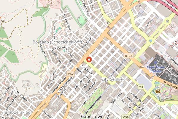 Map showing Leo's Wine Bar in Cape Town
