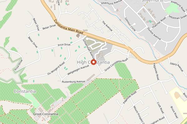 Map showing Steenberg Vineyards Tasting Room in Cape Town