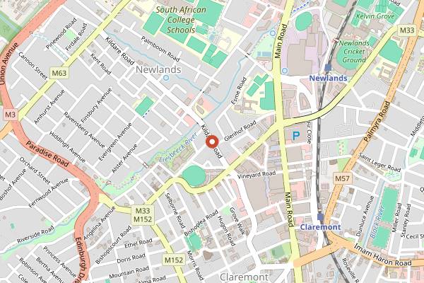 Map showing Wine Concepts Newlands in Cape Town
