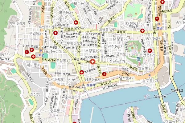 Map showing B&C Bakery Gwangbok in Busan