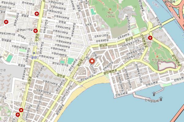 Map showing Henry 17 in Busan