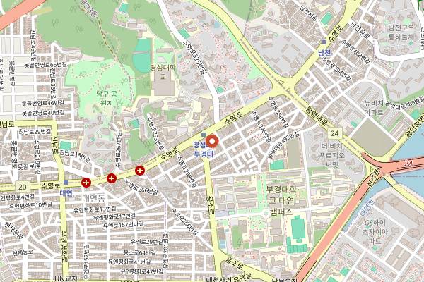 Map showing Ovantgarde in Busan