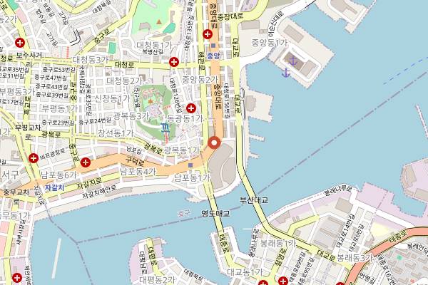 Map showing Aery Coffee in Busan