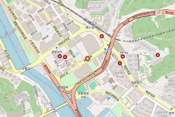 Map showing Coffee Front in Busan