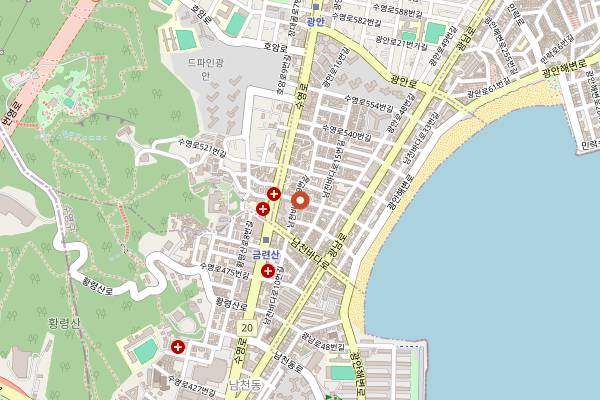 Map showing Little Aus in Busan