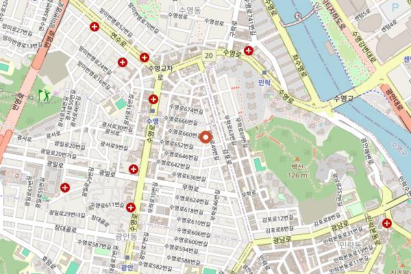 Map showing PILI PILI in Busan