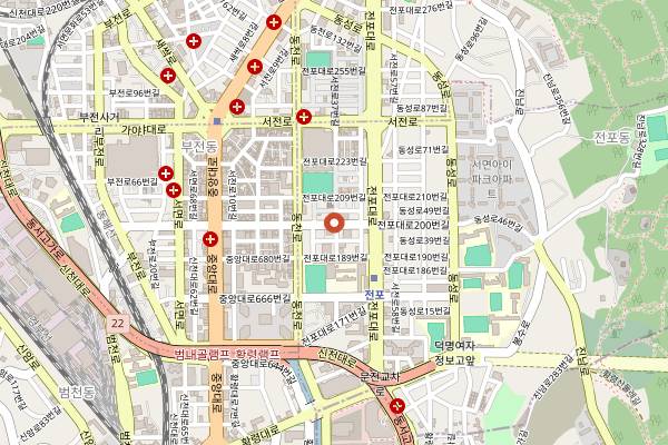 Map showing FM Coffee House in Busan