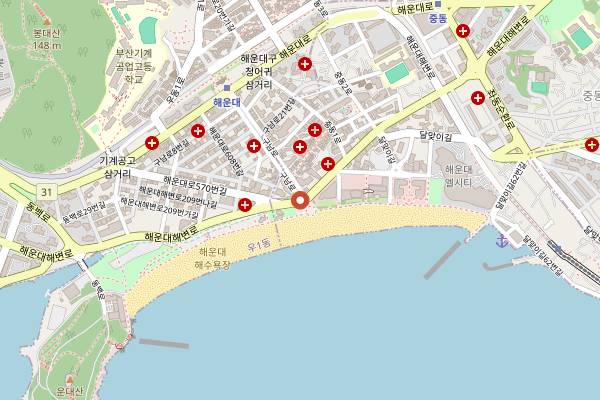 Map showing Hello India Alwaha in Busan