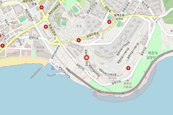 Map showing HOME Bistro and Cafe in Busan