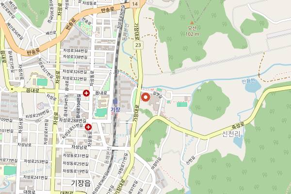 Map showing Ilgwang Sea Festival in Busan