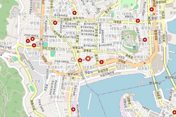Map showing 18beon Wandang in Busan