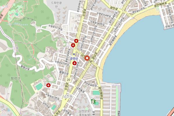 Map showing Eonyang Bulgogi Busanjip in Busan
