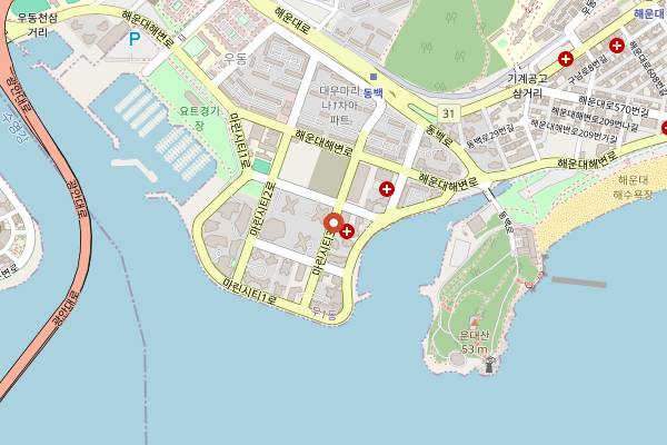 Map showing Moemiljip in Busan