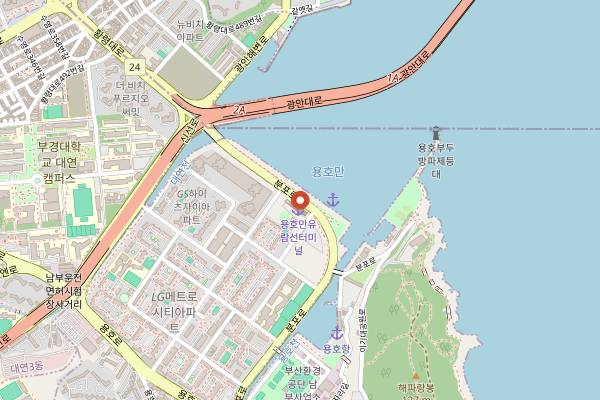 Map showing Namakzip in Busan