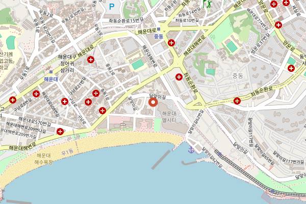 Map showing Sogonggan in Busan
