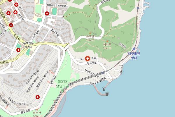 Map showing Unaju in Busan