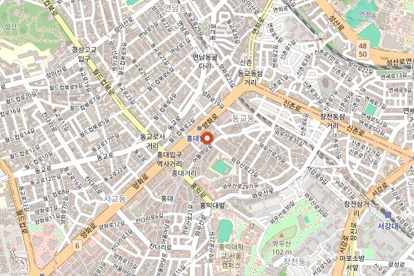 Map showing Ma Pause in Seoul