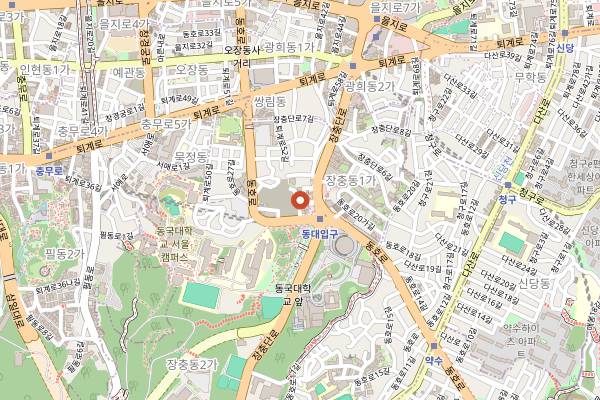 Map showing Taegeukdang in Seoul