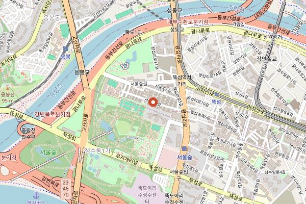 Map showing Weirdough in Seoul