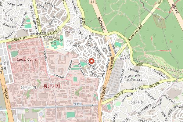 Map showing Damotori in Seoul