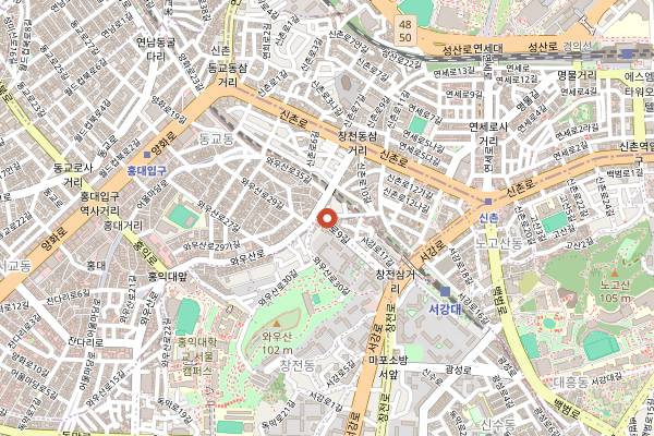 Map showing Sanullim 1992 in Seoul