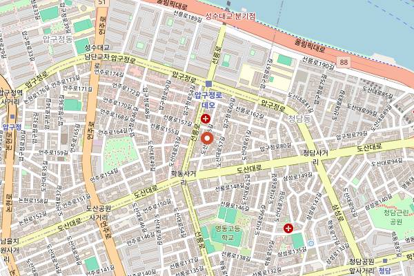 Map showing Zest in Seoul