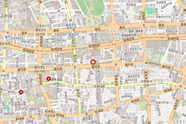 Map showing Magpie Near Mint (Euljiro) in Seoul