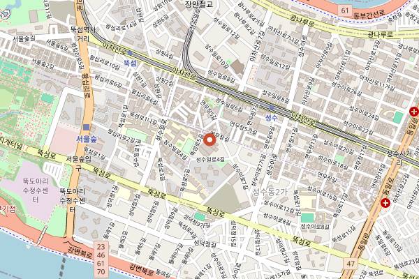 Map showing Seoul Brewery (Seongsu) in Seoul