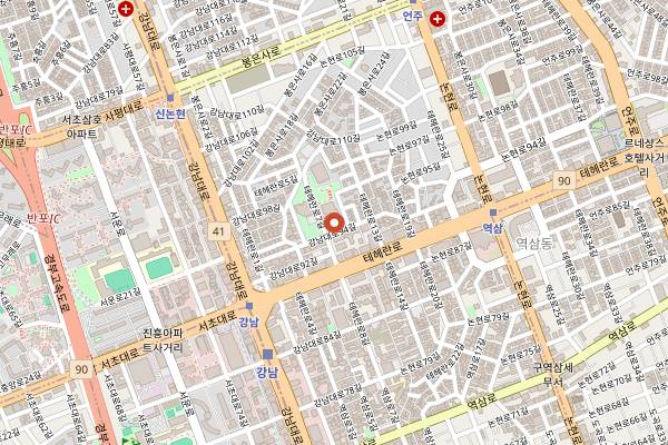 Map showing Donggyeong Jeontong Yukgaejang in Seoul