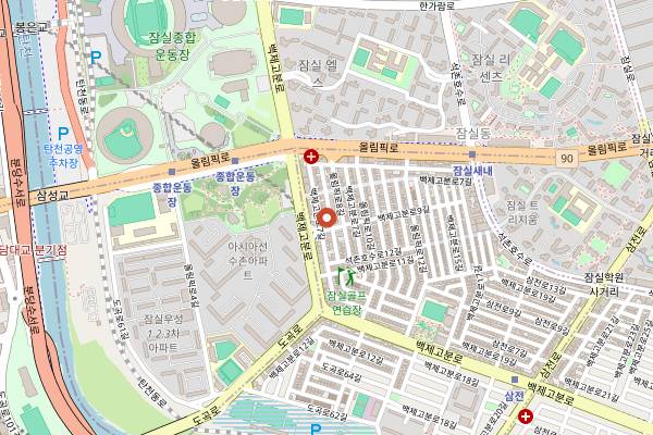 Map showing Haeju Naengmyeon in Seoul