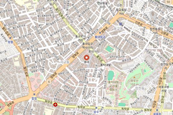 Map showing Menya Sandaime in Seoul
