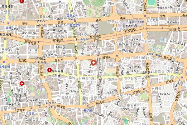 Map showing Mugyo-dong Bugeo-guk in Seoul