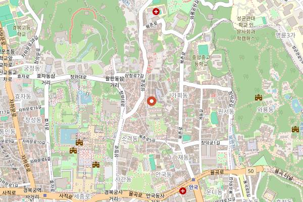 Map showing Cha Masineun Tteul in Seoul