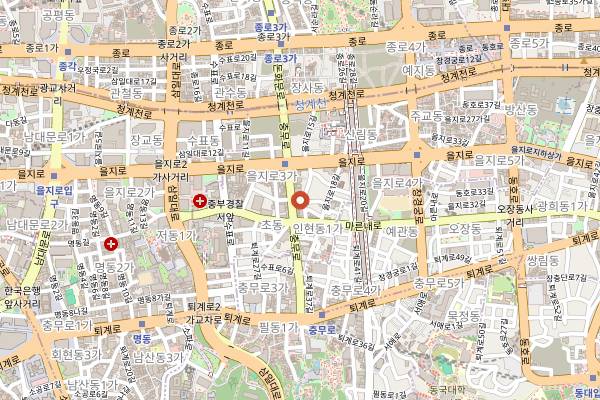 Map showing BLU Seoul in Seoul