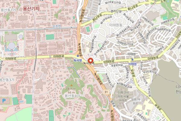 Map showing Buddha's Belly in Seoul
