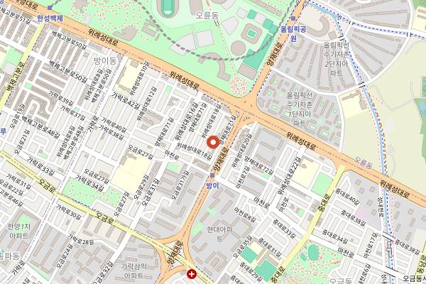 Map showing Byeokje Galbi Bangi in Seoul