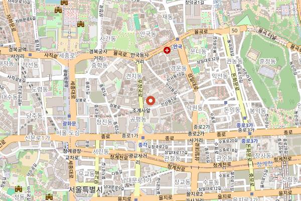Map showing Imun Seolnongtang in Seoul