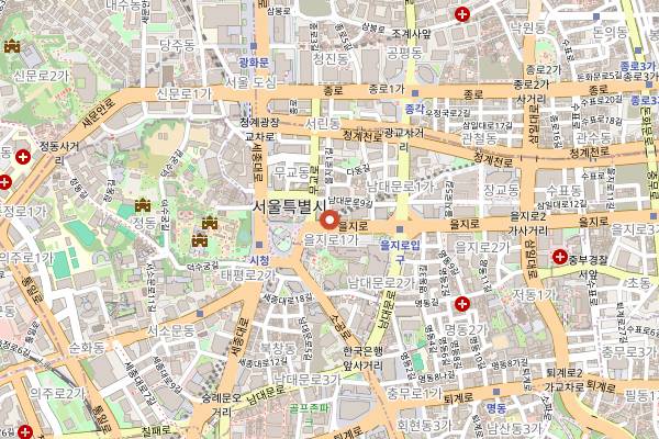 Map showing La Cantina in Seoul