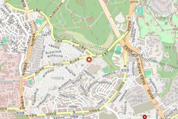Map showing La Cucina in Seoul