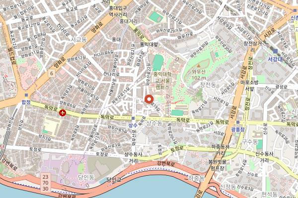 Map showing Coffee Libre in Seoul