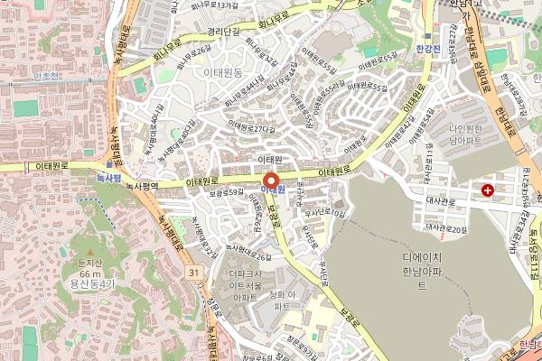 Map showing HIT Coffee Roasters Itaewon in Seoul