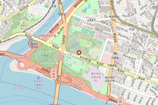 Map showing Mesh Coffee in Seoul